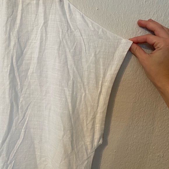 Athleta Tunic | XL | White with Navy Embroidery - Picture 7 of 8